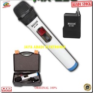 J358 ORIGINAL MIK MIC Maxxis UHF Wireless Microphone KARAOKE Profesional WIRELES SINGLE KOPER handle