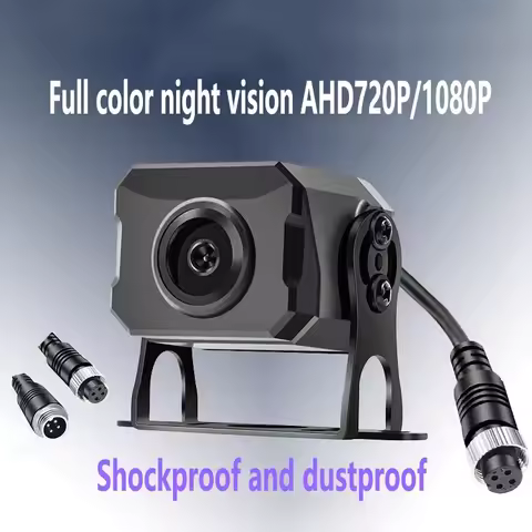 High-definition full-color night vision truck reversing camera 12V/24V image 1080P/720P vehicle moni