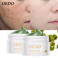 OEDO 2PCS Hot Face Cleansing Mung Bean Mud Facial Mask Peeling Acne Blackhead  Remover Mask Contractive Pore Whitening Hydrating Care Creams