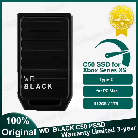 Western Digital WD BLACK C50 Expansion Card Memory 1TB 512GB for Xbox Series X|S Quick Resume Wester
