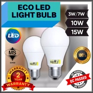 [SIRIM] LED Bulb Mentol Lampu 15W E27 Bulb 10W Bulb 7W E27 Bulb 3W E27 Bulb Daylight Warm White LED Table Light Lampu