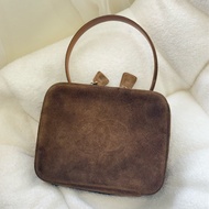 Chanel Taddy麂皮盒子包手提包 Plume Mini