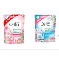 (NEW PACKING)ORITA Baking Soda Laundry Detergent Refill Pack 1200g (Floral / Rose Scented)