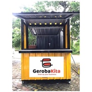 Booth Container Gerobak Usaha Minuman