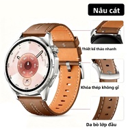 HANNUO | Dây Đeo Đồng Hồ Da Mới cho Huawei GT6/GT6Pro/GT5/GT4 Phong Cách Doanh Nhân