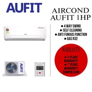 AIRCOND AUFIT 1.0HP SPLIT CONDITIONER R32 ASW - 09U4 FULL SET PENGHAWA DINGIN