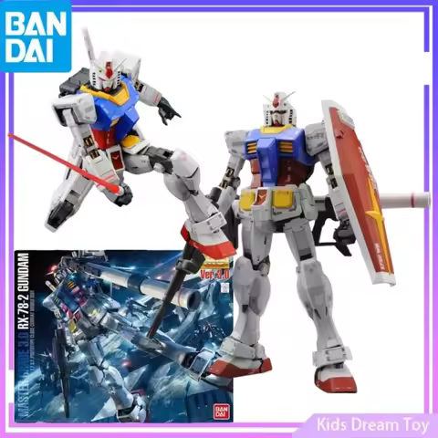 Bandai in Stock Original MG 1/100 GUNDAM Anime Figures MASTER GRADE 3.0 RX-78-2 GUNDAM Action Figure