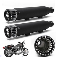 Motorcycle Slip-On Exhaust Muffler Pipe For Harley Sportster 883 1200 Forty Eight Seventy Two Iron 8