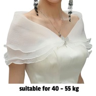 BC01 White Bridal Party Brocade Bolero, Bridal Shawl for Wedding Dress Covering Arms