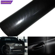 LOVETOUCH 1Pc 10cm to 30cm 60Inch 4D Carbon Fiber Vinyl Car Wrap Roll Sticker Decal Film 152CM L3Q8