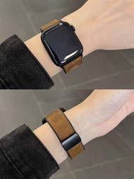 1 Pieza Correa De Reloj Magnética De Silicona Y Compatible Con Apple Watch