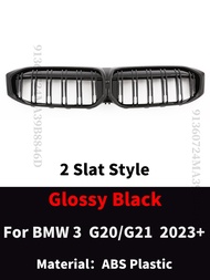 Front Bumper Grill Tuning Accessories For BMW 3 Series G20 G21 LCI 2023 330i 320d M340i and Touring 