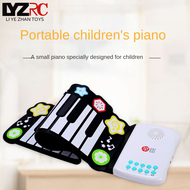 LYZRC Childrens Special Thickened 32 Key Hand Scroll Electric Piano Intelligent Playing Foldable Por