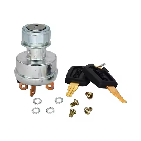 2Pcs Ignition Switch with Keys 9G7641 9G-7641 Compatible with Caterpillar Excavator 215B 215C 215D 2