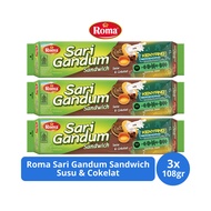 Roma Sari Wheat Sandwich Milk & Chocolate 108gr x 3 pcs