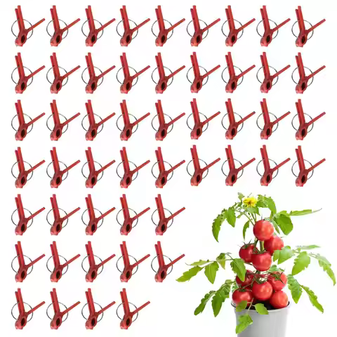 50Pcs/set Vegetable Grafting Clips Plastic Tomato Seedling Grafting Clip Gardening Tool For Vegetabl