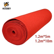 KOZEEY Red Carpet Aisle Runner 1.2M Wide Durable Portable Red Aisle Runner Wedding Carpet for Party 