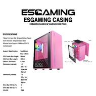 ESGAMING MAGNUS RGB PINK CASE