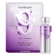 numbuzin No.9 NAD+ Bio-Lifting Duo | Essence + Sheet Mask Set for Firming, Wrinkles & Sagging Skin