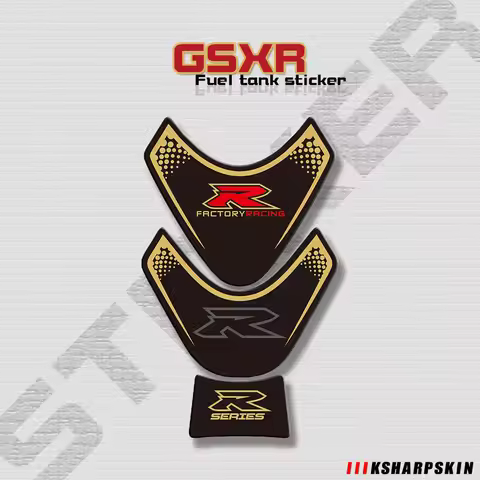 Motorcycle 3D modified fuel tank sticker fish bone sticker body sticker suitable for Suzuki GSXR 100