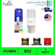 FUJIBIN B22 LED STICK BULB 5W 3000K / 6500K / RED COLOUR