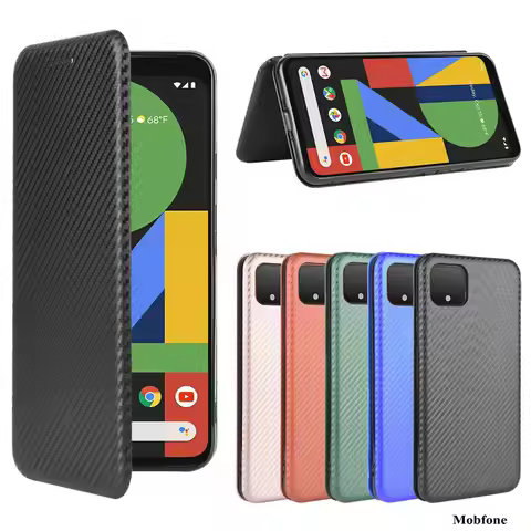 Pixel 6 Pro 4 4A XL 5A 6A Case Carbon Fiber Luxury Card Slot Holder Cover for Google Pixel 6 3 3A XL