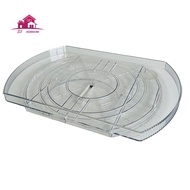 1 Piece Square Lazy Susan Organizer Pull-Out Square Turntable for Refrigerator
