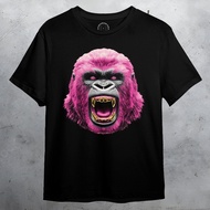 3dimensionwear - Original 3D Pink Gorilla Premium Distro T-Shirt - DT0845