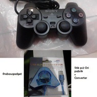 Package: 2 Original Factory Ps2 STICKS + USB converter - Make PES/other games