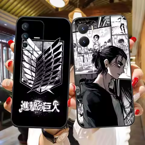 A-Attack On T-Titan Eren Phone Case For VIVO Y400 Y04 Y15S Y17S Y19S Y20 Y21 Y22S Y27 Y28 Y29 Y35 Y3
