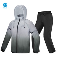 POLE－RACING | ชุดขี่มอเตอร์ไซค์กันน้ำ เสื้อกันฝนและกางเกงแยกชิ้น