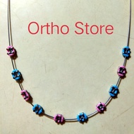 Bracket/behel gigi/warna Pink biru/lepas pasang atas saja