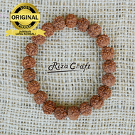 Gelang Terapi Kesehatan Biji Buah Jenitri Genitri Rudraksha ASLI Kebumen untuk Pria Wanita