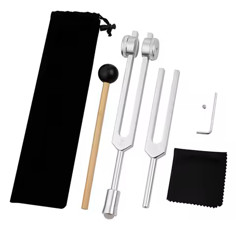 528 HZ Tuning Forks for Healing Chakra Set OM136.1 Hz for Repair Sound Healing Instruments with Tuni