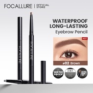 FOCALLURE Waterproof Long-Lasting Eyebrow Pencil 3 Colours Gel With Brush Beauty Makeup