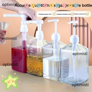OPTIMISTI Coffee Syrup Press Bottle, 1600ml 5/8/10CC Syrup Drip Dispenser,  with Scale Large Capacit