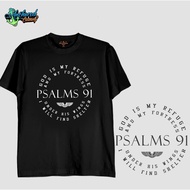 ANCHORED CLOTHING PSALMS 91 GRAPHIC COTTON TSHIRT FOR MEN AND WOMEN WITH
