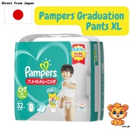 【Direct from Japan】Pampers Baby Dry Sarasara Care pants/Graduation Pants, Training Pants/  Super Jumbo Carton Deal Diaper 4-pack (XL) Made in Japan