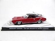 - Car 1:43 Compatible with Mercury Cougar James Bond 007 ON HER MAJESTY'S Secret Service (DY021SP)