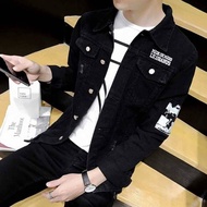✨Ready Stock✨ jaket jeans lelaki denim coat Spring and Autumn Denim Jacket Men's White Denim Trendy 