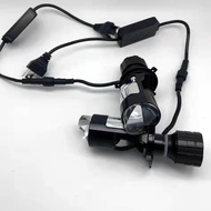 แสงสว่างมาก120W H4 Y7D H4รถยนต์เลนส์โปรเจ็คเตอร์ขนาดเล็ก6000K 30000LM ไฟสูงต่ำพัดลมเทอร์โบออโต้ไฟรถย