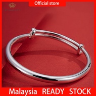 Malaysia Ready Stock Jewellery Pure Silver 925 Original Sterling Silver Bangle Bracelet for Women Ko