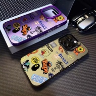 Creative English Icon Phone Case Compatible for IPhone 11 12 13 14 15 Pro Max Xr X Xs Max 7/8 Plus Se2020 Hard Silicone Senior Phone Case