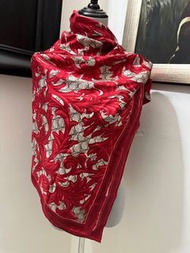 Gucci 真絲大披肩圍巾