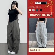 Women's harem pants BIGSIZE unisex loose parachute wrinkled wind harem pants 993