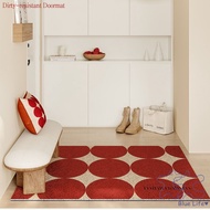 Simple Silk Loop Floor Mats Entrance Door Mats Dirt-resistant Non-slip Dust-removing Carpets