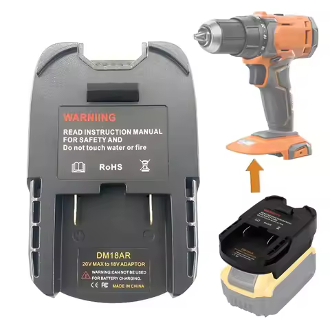 Adapter for Dewalt/for Milwaukee 18V/20V Converted To for Ridgid & AEG 18V Li-ion Battery Cordless T