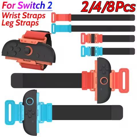 Adjustable Game Bracelet Dance Straps For Switch 2 Gamepads Dance Strap Wrist Straps Leg Straps for 