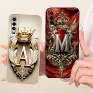 Huawei P30 Case Aesthetic Luxury A-Z Letters 2D Painted Silicone Casing Huawei ELE-L29 ELE-L09 ELE-A