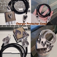 Charger Protector For OPPO 33w/80w Silver Heart for oppo 65w usb charger cover 67w  cable protector Android Type C